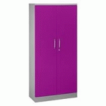 ARMOIRE PORTES BATTANTES COULEURS FUN H 195 CM