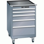 ARMOIRES À TIROIRS GRIS 564X725X890 AVEC 5 TIROIRS 75KG - LISTA