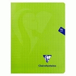 CAHIER PIQUÉ CLAIREFONTAINE MIMESYS - 17 X 22 CM - GRANDS CARREAUX - 96 PAGES - VERT