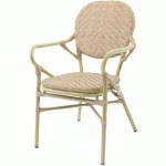 CHAISE DE BISTROT TANGO EN ROTIN - BAMBOU-NATUREL - VEBA