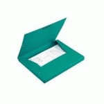 CHEMISE BOX OXFORD 24 X 32 CM DOS 2,5 CM - VERTE - LOT DE 10