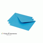 LOT DE 2 - PAQUET DE 20 ENVELOPPES POLLEN 125X138MM 120G/M² - BLEU TURQUOISE