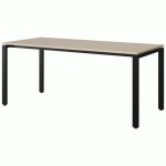 TABLE MALIBU 180X80 T6 SOUDÉ ST ISOS BEIG 1460/BEI NOIR 9005 - MANUTAN EXPERT