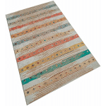 TAPIS SALON EN POLYESTER DESIGN MULTICOLORE - 80X150CM - MULTICOLORE - WELLHOME