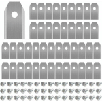 45 LAMES EN TITANE POUR TOUTES LES TONDEUSES À GAZON ROBOTISÉES HUSQVARN/AUTOMOWER/YARDFORCE/GARDENA (3G-0,75 MM) AVEC 45 VIS, LAMES DE RECHANGE POUR