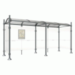 ABRI BUS 5 M PROVINCE 2 BARDAGES LAT. BOULE GRIS PROCITY - PROCITY