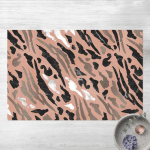 MICASIA - TAPIS EN VINYLE - TIGER STRIPES IN MARBLE AND GOLD - PAYSAGE 2:3 DIMENSION HXL: 100CM X 150CM