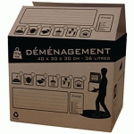 CARTON DE DÉMÉNAGEMENT 36L