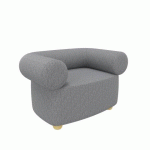 FAUTEUIL CADEO 1 PLACE - GRIS CHINÉ