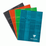 LOT DE 5 - CARNET BROCHURE REMBORDÉE RIGIDE A6 96 FEUILLES LIGNÉES COULEUR ALÉATOIRE - ASSORTIS