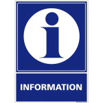 SIGNALETIQUE.BIZ FRANCE - PANNEAU D'INFORMATION ET D'ACCUEIL DE SITE. SIGNALISATION INFORMATION ET ACCUEIL. AUTOCOLLANT, PVC, ALU - ADHÉSIF - 210 X