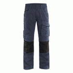 PANTALON DE TRAVAIL SERVICES STRETCH MARINE FONCÉ/NOIR TAILLE 52C - BLAKLADER