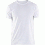 T-SHIRT STRETCH BLANC TAILLE XXXL - BLAKLADER