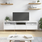 VIDAXL - MEUBLE TV BLANC 150X30X44,5 CM BOIS D'INGÉNIERIE