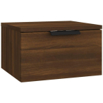 TABLE DE CHEVET MURALE CHÊNE MARRON 34X30X20 CM