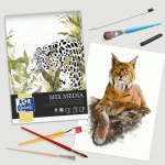 BLOC DESSIN MIXMEDIA OXFORD ART ENDOSSÉ A3 50P 225G