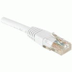 CORDON RJ45 CATÉGORIE 6 U/UTP BLANC - 10 M