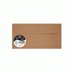 LOT DE 10 - SACHET DE 5 ENVELOPPES POLLEN DL 110X220 120G/M2 - KRAFT