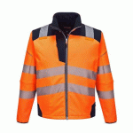 PORTWEST T402 SOFTSHELL HAUTE-VISIBILITÉ PW3 ORANGE/MARINE - TAILLE XXXL