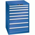 ARMOIRE BLEU SÉCU. 717X725X1000 AVEC 8 TIR. 75KG - LISTA