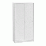 ARMOIRE HARMONIE / EXCELLENS H 180 X L 90 X P 44 CM CORPS PORTES COULISSANTES BLANC