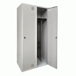 ARMOIRE SÉCHANTE IS 2 COLONNES À MORAILLON GRIS CLAIR - MANUTAN COLLECTIVITÉS