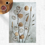 MICASIA - TAPIS EN VINYLE - PHYSALIS FRUIT IN AUTUMN - PORTRAIT 3:2 DIMENSION HXL: 60CM X 40CM