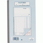 BLOC-NOTES QUADRILLÉ 5/5 FACTURES A5 100 PAGES