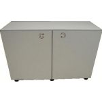 LE MEUBLE DE RANGEMENT MOBILE 2 PORTES, 1 ÉTAGÈRE RÉGLABLE L1200 MM