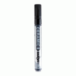 LOT DE 6 - DARWI MARQUEUR PEINTURE SUR CÉRAMIQUE À FROID POINTE CONIQUE FINE 2MM - NOIR