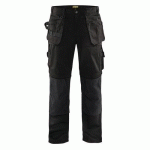 PANTALON DE TRAVAIL ARTISAN BAS AMOVIBLES NOIR TAILLE 50C - BLAKLADER