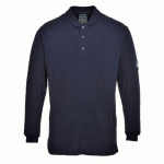 PORTWEST FR10 POLO MANCHES LONGUES MODAFLAME MARINE - TAILLE S
