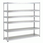 RAYONNAGE MANUTAN RAPID 1 2440X2440X610 6 TABL METAL GRIS