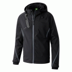 VESTE SOFTSHELL FONCTION - ERIMA - ENFANT NOIR/ANTHRACITE