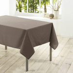 NAPPE RECTANGLE POLYESTER TAUPE 140 X 250 CM