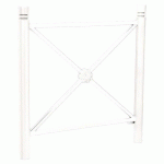 BARRIÈRE PROVINCE ROSACE 1.07 M CITY - ZINC BLANC 9010 - PROCITY