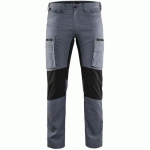 PANTALON DE TRAVAIL SERVICES STRETCH GRIS/NOIR TAILLE 54 - BLAKLADER