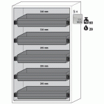 ARMOIRE SÉCURITÉ S-PHOENIX-90 S90.196.120.FDAS GRIS CLAIR - ASECOS