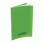 LOT DE 10 - CAHIER CONQUERANT CLASSIQUE AGRAFE 170X220 32P 90G SEYES POLYPRO VERT