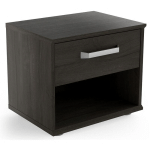 TABLE DE CHEVET / TABLE DE NUIT COLORIS CHÊNE WATEFORD - LONGUEUR 43.9 X HAUTEUR 37.7 X PROFONDEUR 34.6 CM PEGANE