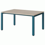 TABLE MALIBU 120X80 T3 SOUDÉ STR ABS ACACIA/BLEU 5025