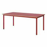TABLE MALIBU 160X80 T4 4P STRA ALAISÉ ROUGE U321/ROUGE 3020