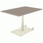 TABLE MANO MOB 120X80 T6 STR ALAISÉ CHÊNE H. CAPPUCC./1013 - MOBIDECOR