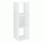 BIBLIOTHÈQUE MAXICUBE 3 CASES BLANC