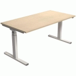 BUREAU ÉLECTRIQUE ERGONOMIQUE 160 CM ERABLE - ROBBERECHTS