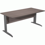 BUREAU PIEDS L MÉTAL FAST - 160 CM - FRÊNE - ANTHRACITE