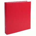 CLASSEUR REMBORDÉ POLYPROPYLÈNE FORMAT ECOLIER 2 ANNEAUX 25MM - 230X215MM - ROUGE - LOT DE 20