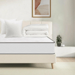 IZTOSS - ENSEMBLE MATELAS ET COUETTE ET 2 OREILLERS - 1 MATELAS 140X190X15CM + 1 COUETTE 220X240CM + 2 OREILLERS 60X60CM (MATELAS+COUETTE+2