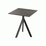 INFINITY TRIPOD TABLE DE BISTROT MIDNIGHT MARBLE 70X70 CM - VEBA