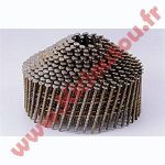 POINTES 16° 2.1X50 MM CRANTÉES ÉLECTRO GALVA EN ROULEAUX CONIQUES FIL MÉTAL X 8400